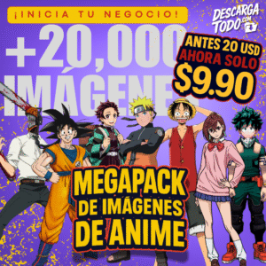 Mega Pack Anime – Más de 20,000 Imágenes para Diseño, Contenido y Proyectos Creativos
