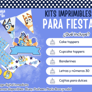 Kit Imprimible Bluey - Decoración para Fiesta en PDF
