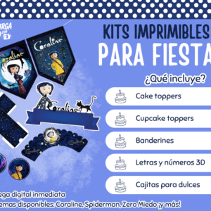 Kit Imprimible Coraline - Decoración para Fiesta en PDF
