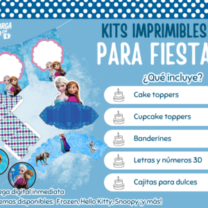 Kit Imprimible Frozen - Decoración para Fiesta en PDF