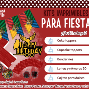 Kit Imprimible Harry Potter - Decoración para Fiesta en PDF