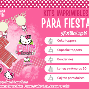 Kit Imprimible Hello Kitty - Decoración para Fiesta en PDF