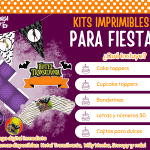 Kit Imprimible Hotel Transilvania - Decoración para Fiesta en PDF
