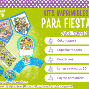 Kit Imprimible Rugrats - Decoración para Fiesta en PDF