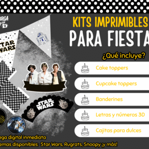 Kit Imprimible Star Wars - Decoración para Fiesta en PDF