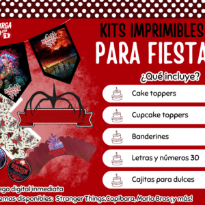 Kit Imprimible Stranger Things - Decoración para Fiesta en PDF