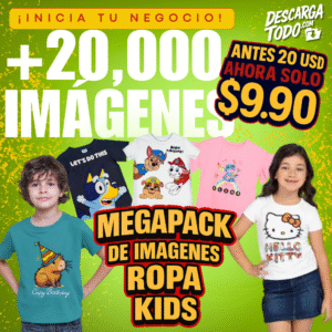 Pack Infantil de Imágenes para Ropa – +20,000 Diseños para Niños y Niñas