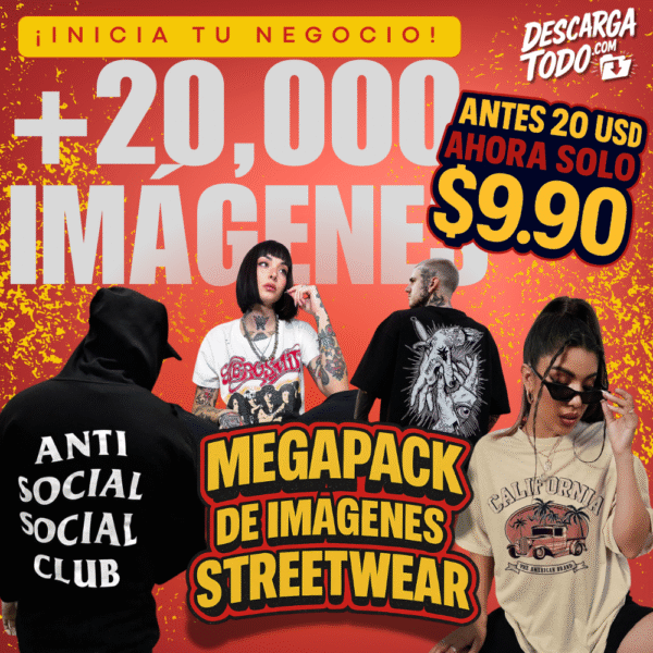 Mega Pack Streetwear – Más de 20,000 Imágenes para Diseño, Moda y Contenido Viral