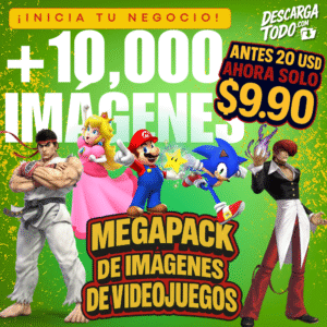 Pack de Imágenes Gamer – Más de 10,000 Recursos Visuales de Videojuegos para Contenido y Diseño