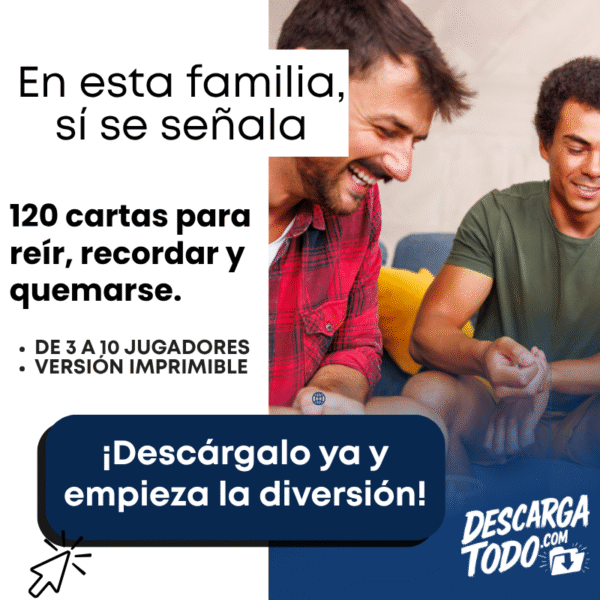 En Esta Familia Sí Se Señala – Juego de Cartas Familiar (Imprimible)