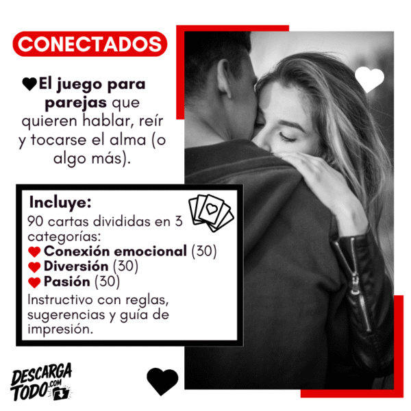 Conectados – Juego de Cartas para Parejas (Imprimible)